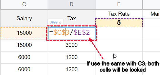 what are Absolute and relative cell references in Google Sheets 10