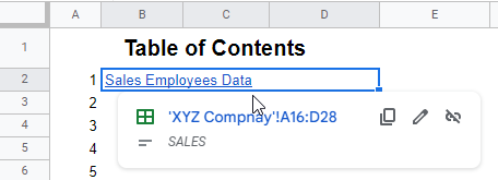 How to Generate a Table of Contents in Google Sheets 13