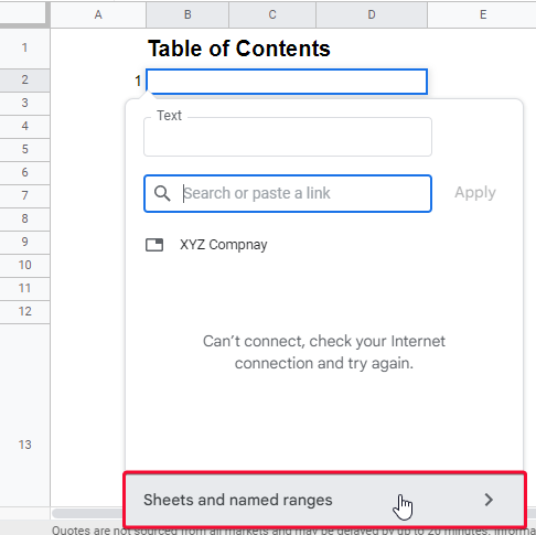 How to Generate a Table of Contents in Google Sheets 26