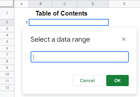 How to Generate a Table of Contents in Google Sheets 6