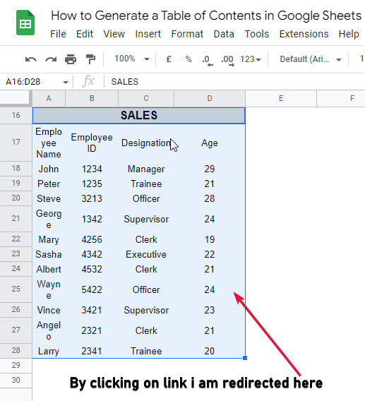 How to Generate a Table of Contents in Google Sheets 10