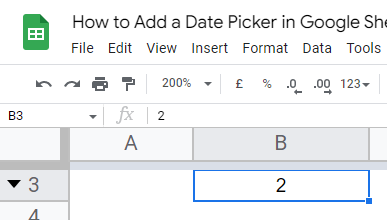 how to Add a Date Picker in Google Sheets 3