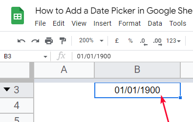 how to Add a Date Picker in Google Sheets 5