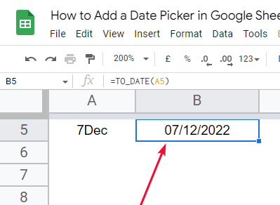 how to Add a Date Picker in Google Sheets 9