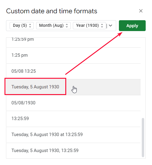 how to Add a Date Picker in Google Sheets 12