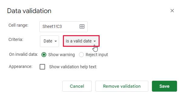 how to Add a Date Picker in Google Sheets 20