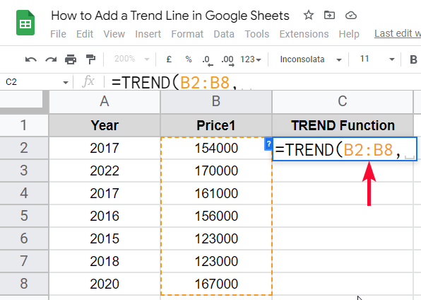 how to Add a Trend Line in Google Sheets 29
