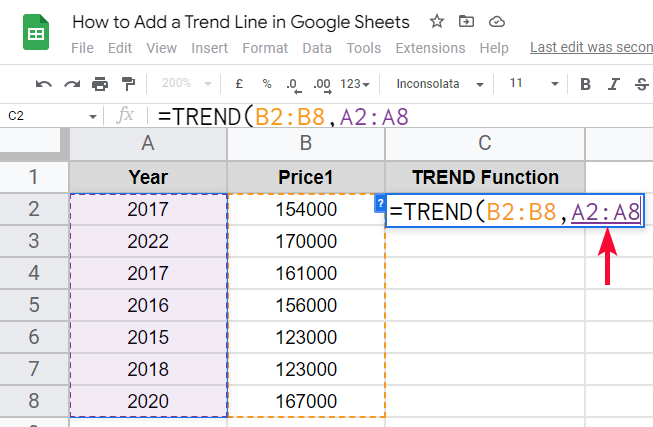 how to Add a Trend Line in Google Sheets 30
