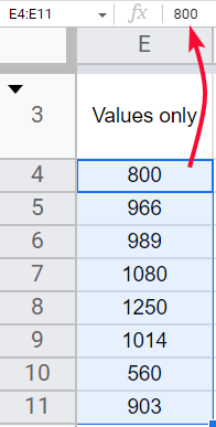 how to Convert Formulas to Values in Google Sheets 14