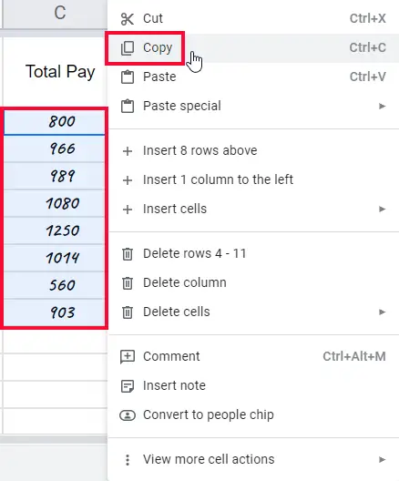how to Convert Formulas to Values in Google Sheets 15
