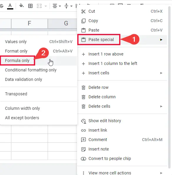 how to Convert Formulas to Values in Google Sheets 19