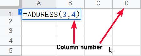 how to Find Column Letters in Google Sheets 4