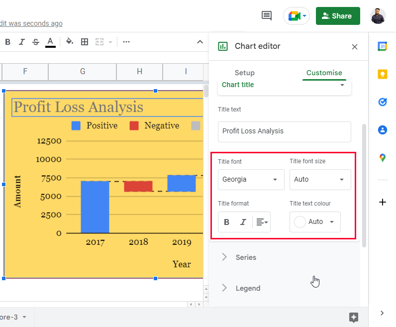 how to Make a Waterfall Chart in Google Sheets 11