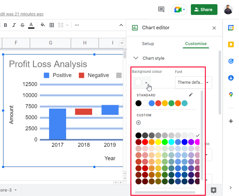how to Make a Waterfall Chart in Google Sheets 12