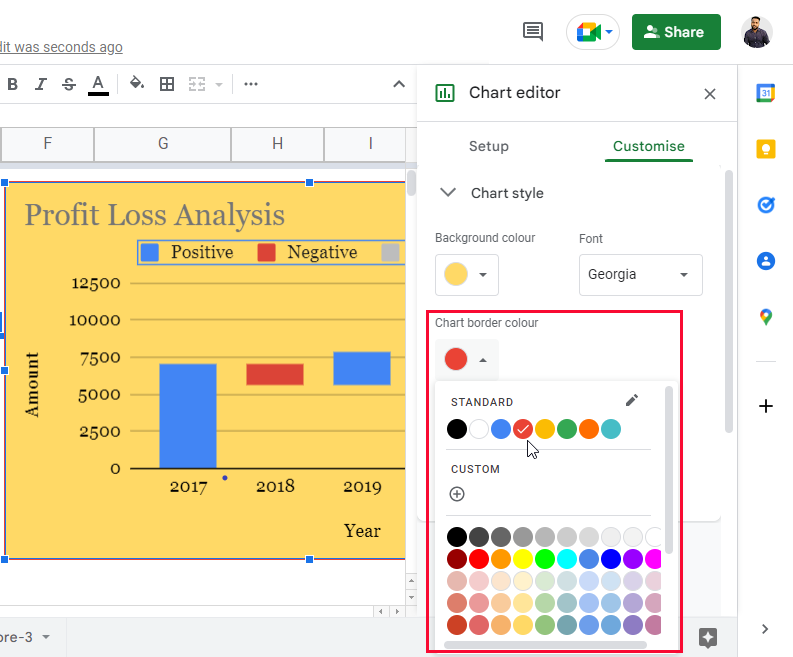how to Make a Waterfall Chart in Google Sheets 16