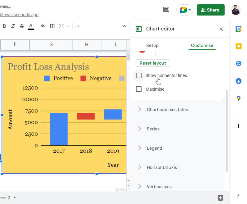 how to Make a Waterfall Chart in Google Sheets 17