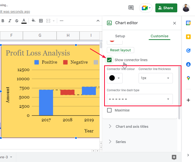how to Make a Waterfall Chart in Google Sheets 18