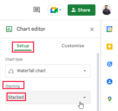how to Make a Waterfall Chart in Google Sheets 37