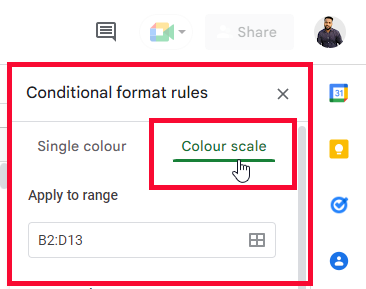 how to use Color Scale in Google Sheets 28