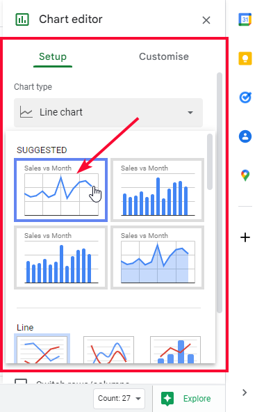 how to use FORECAST Function in Google Sheets 4