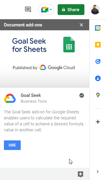 how to use Goal Seek in Google Sheets 11