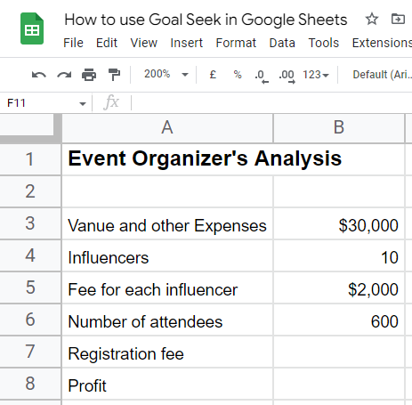 how to use Goal Seek in Google Sheets 13