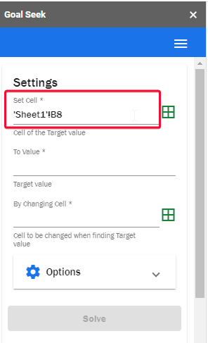 how to use Goal Seek in Google Sheets 21