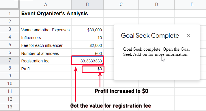 how to use Goal Seek in Google Sheets 28