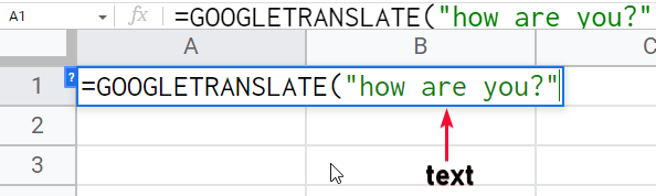how to use Google Translate Function in Google Sheets 4