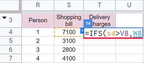 how to use IFS Function in Google Sheets 20