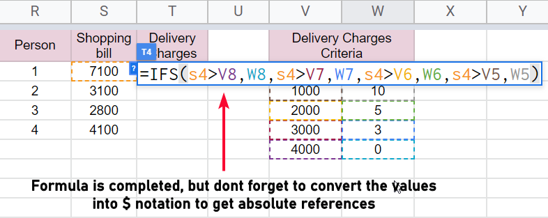 how to use IFS Function in Google Sheets 21
