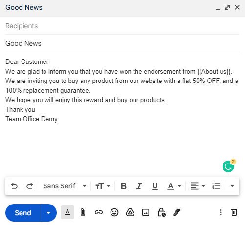 how to use Mail Merge in Google Sheets 7