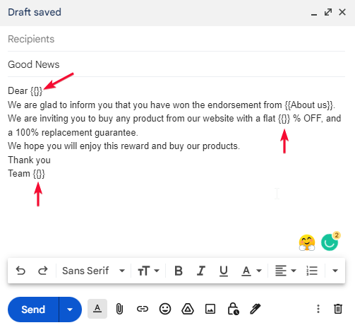 how to use Mail Merge in Google Sheets 8