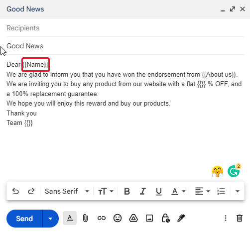 how to use Mail Merge in Google Sheets 9