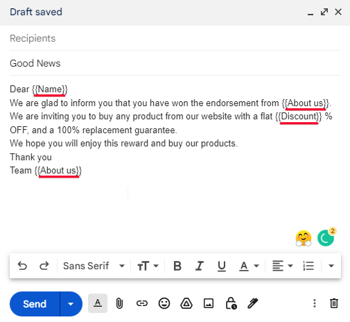 how to use Mail Merge in Google Sheets 10