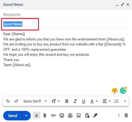 how to use Mail Merge in Google Sheets 14
