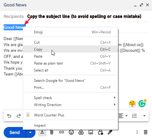 how to use Mail Merge in Google Sheets 16