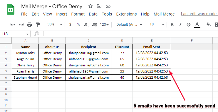 how to use Mail Merge in Google Sheets 22