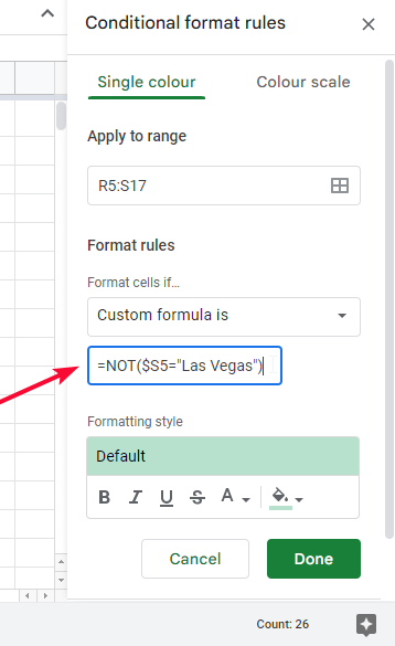 how to use NOT Function in Google Sheets 26