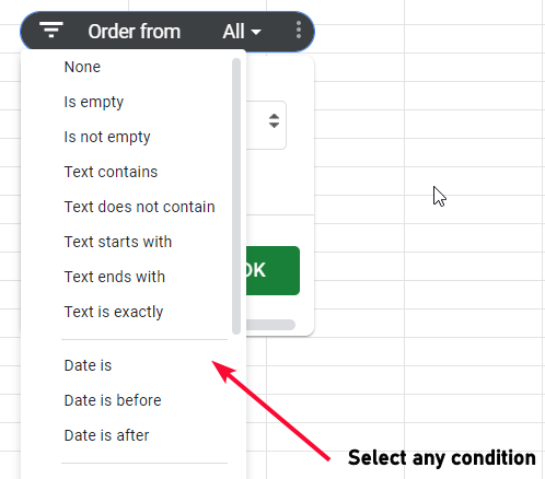 how to use Slicer in Google Sheets 12