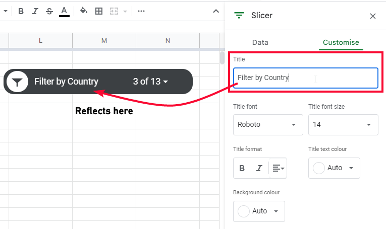 how to use Slicer in Google Sheets 22