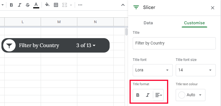 how to use Slicer in Google Sheets 27