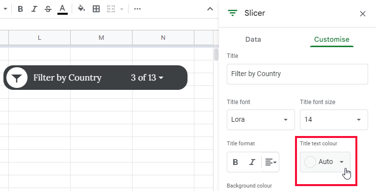 how to use Slicer in Google Sheets 28
