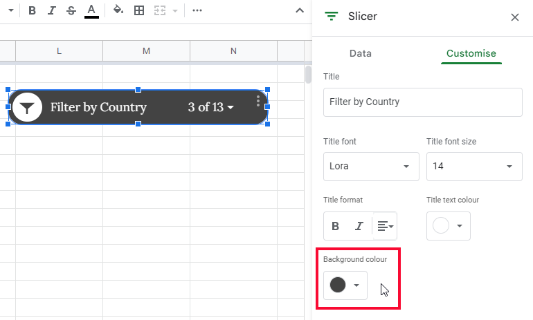 how to use Slicer in Google Sheets 30