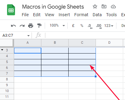 macros in Google Sheets 13