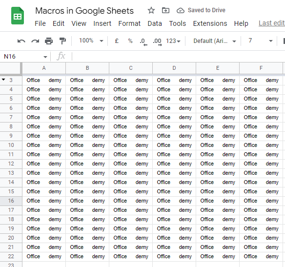 macros in Google Sheets 20