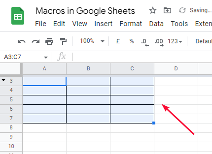 macros in Google Sheets 3