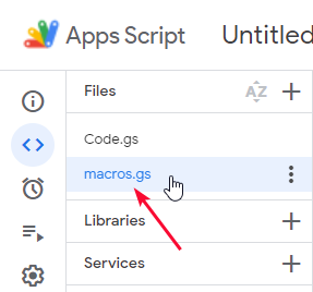 macros in Google Sheets 25