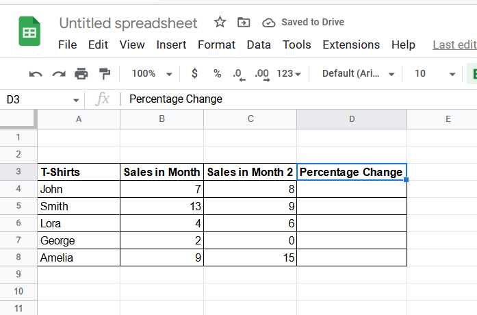 How to Calculate Percentage in Google Sheets 16