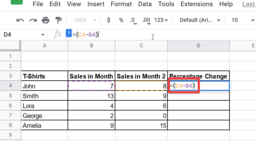 How to Calculate Percentage in Google Sheets 17